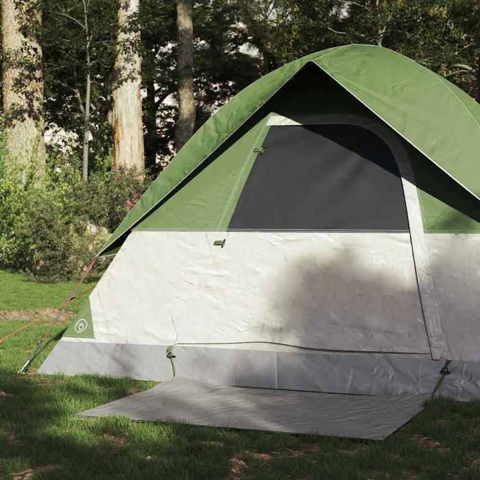 Tente de camping - vidaXL - 2 personnes - Imperméable - Vert - Montage facile