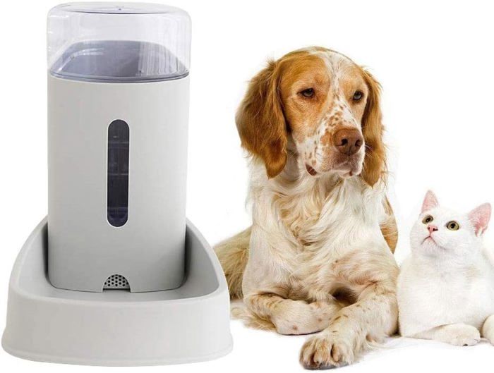 Comparer les prix de Distributeur d'eau pour animaux de compagnie, bol d'eau automatique pour chien, grande fontaine à boire automatique 3,8 l