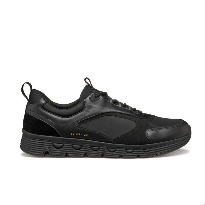 Geox Baskets - Geox - Spherica Ecub-4 A - Cuir - Noir - Plat