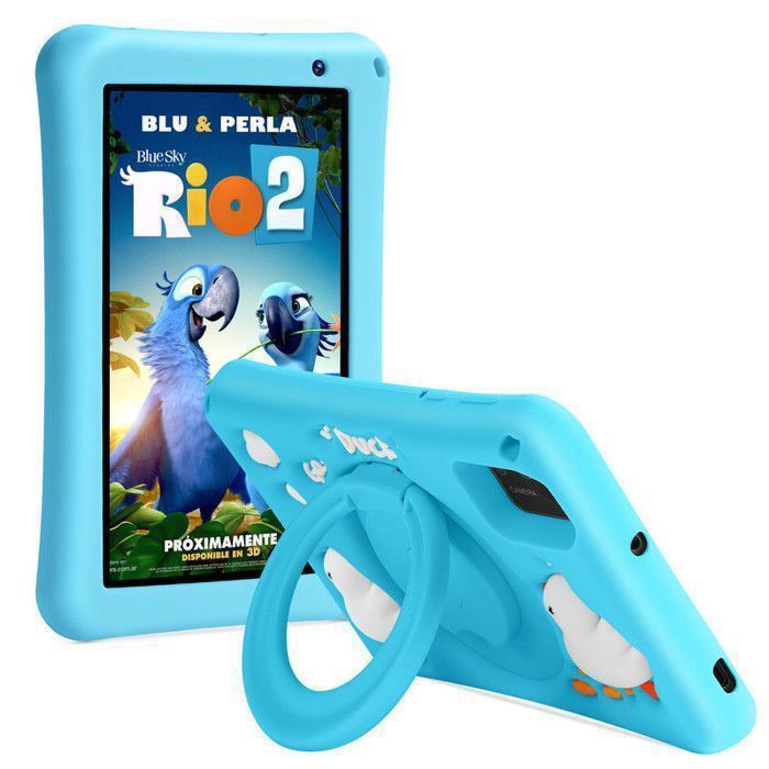 Tablette Enfants 7” Android 13 Octa-Core 8(4+4)+64Go 5800mAH 5+8MP Contrôle parental Avec étui de protection，Bleu