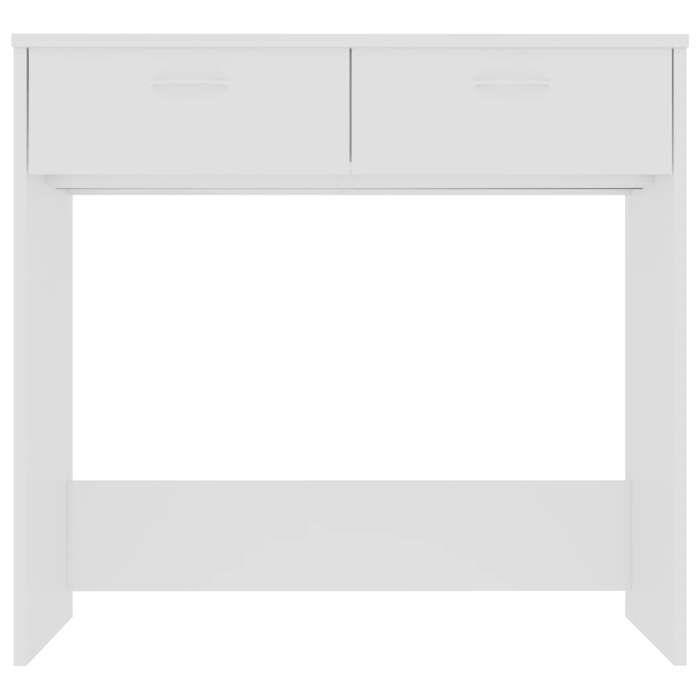 Bureau Informatique - CLOUD - Blanc 80x40x75 cm - Bois dingénierie LL75261