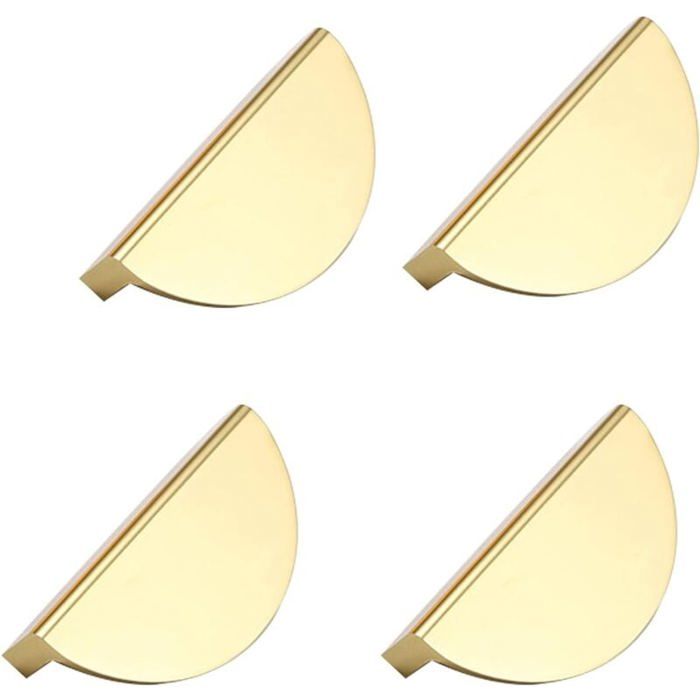 4 Pièces Poignées de Cuisine de Metall Poignées de Meubles de Metall Or Poignées dArmoires de Metall Or pour la Meubles de