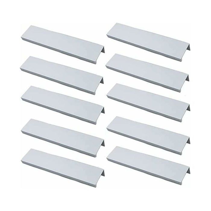 (Blanc)Lot de 10 Poignée Dorée Poignée de Meuble Dorée - Poignée Invisible Poignee de Meuble Cuisine Dorée Poignée Meuble Dorée en A
