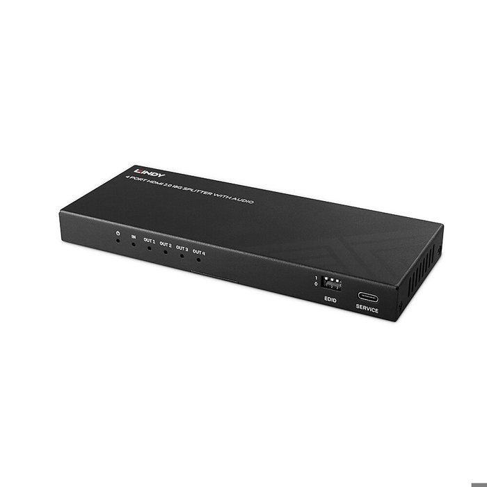 LINDY Splitter HDMI 2.1 8K 60Hz 4 sorties
