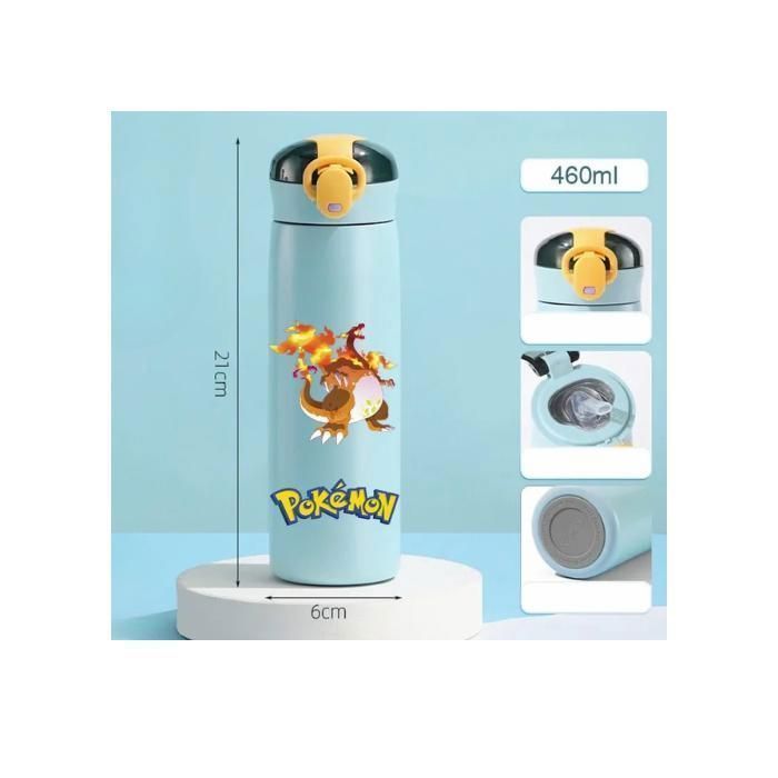 Gourde En Aluminium Avec Bouchon Fantaisie Enfant - Pokémon Multicouleur
