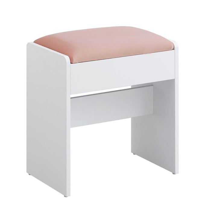 Tabouret de coiffeuse - HELLOSHOP26 - Rembourré - Velours - Antidérapant - 28 6 x 45 x 45 cm Tabouret de coiffeuse - HELLOSHOP26 - Rembourré - Velours - Antidérapant - 28 6 x 45 x 45 cm