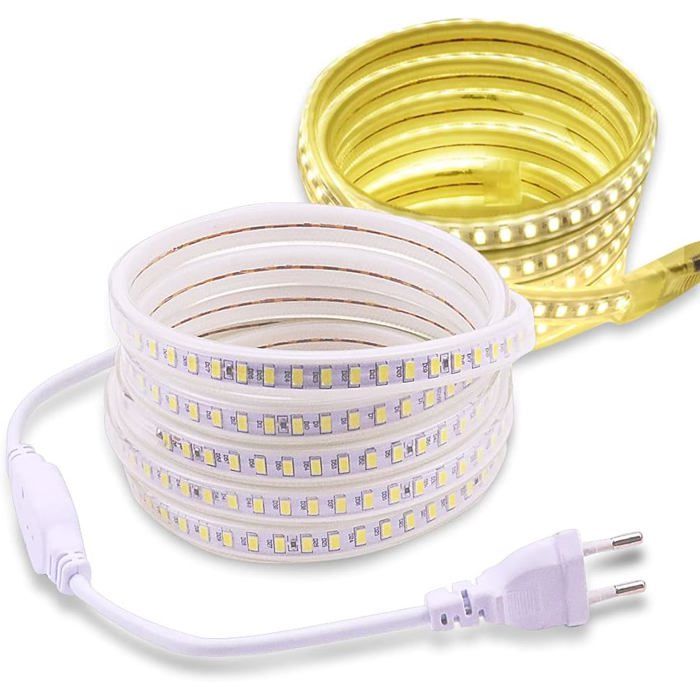 3MBande LED 4000KAC 220V Interieur Exterieur IP67 Etanche SMD 5730 120led / m Ruban LED pas besoin de Transformateur