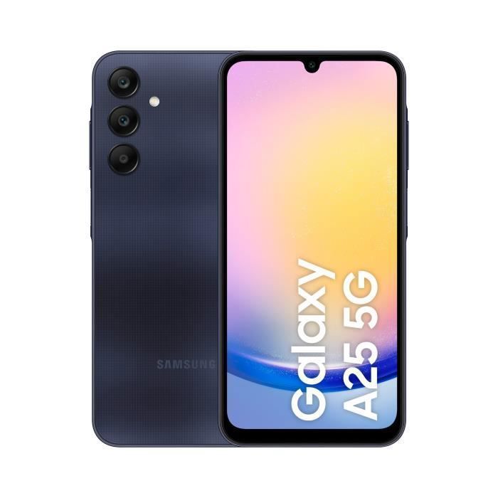 Samsung Galaxy A25 Smartphone 128 Go 5G Bleu nuit Single SIM US Version Compatible avec les opérateurs français