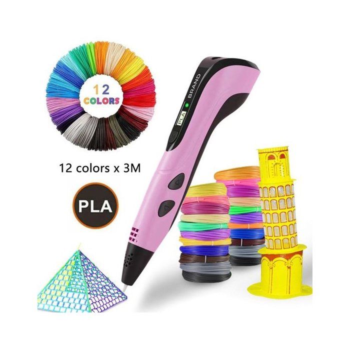 Stylo 3d Stylo 3D - Stylo 3D pour enfants - Kit de démarrage stylo 3D - Avec ...
