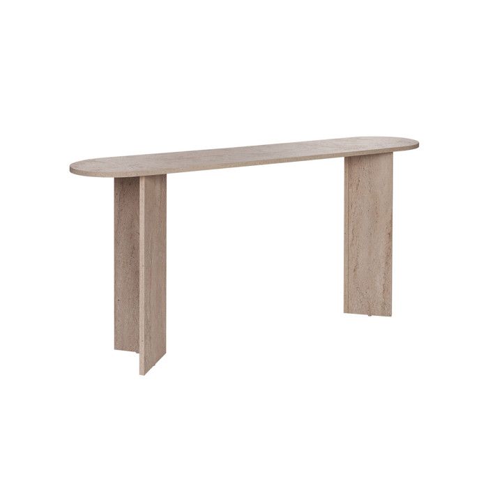 Console en bois Sira - 150 x 35 x 75 cm - Travertin