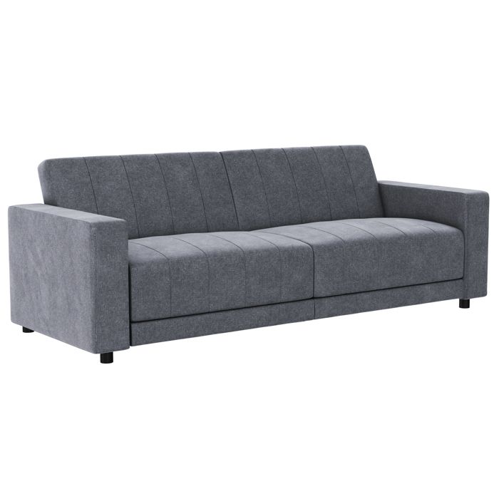 Allie Ii-canapé-lit 3 Places En Tissu Gris Allie Ii-canapé-lit 3 Places En Tissu Gris