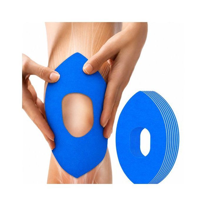Lot De 12 Bandes De Kinésiologie Pour Genou – Prédécoupées, Respirantes, Sans Latex, Homme Et Femme