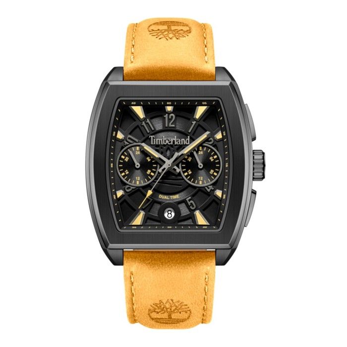 Montre - TIMBERLAND - TDWGF0094101 - Acier inoxydable - Noir - Double fuseau horaire