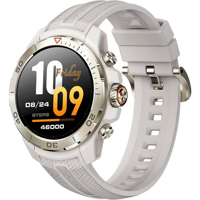 GS Explorer Montre Connectée Homme AMOLED 1 32 GPS 10ATM Autonomie 20 Jours Baromètre SpO2 Boussole Android iOS