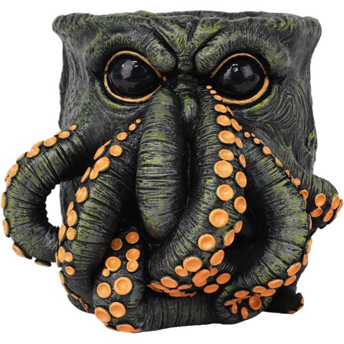 Pot décoratif en résine Cthulhu jardinière figurine pour décoration d’intérieur et jardin