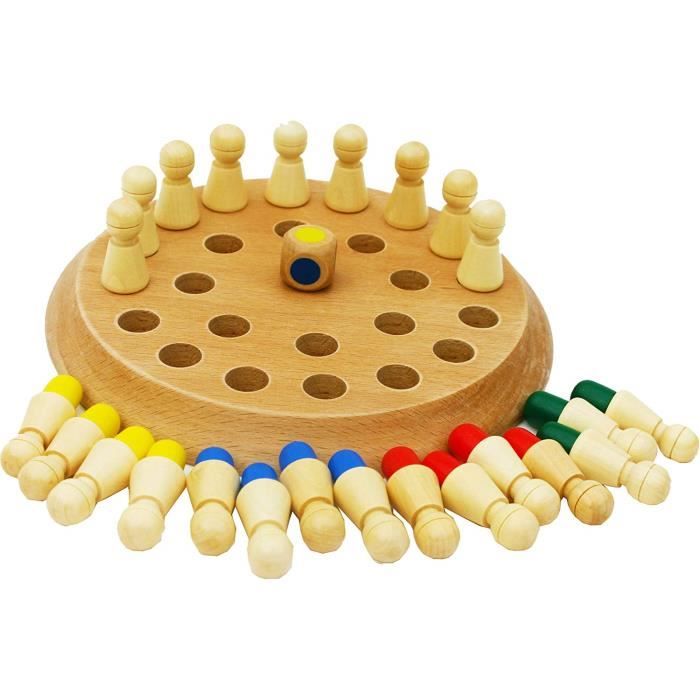 Jeux de mémoire en Bois pour Enfants et Adultes - Jeux de société familiaux  pour Enfants et Adultes - Jeux de logique en Bois pour 3 - Cdiscount Jeux -  Jouets