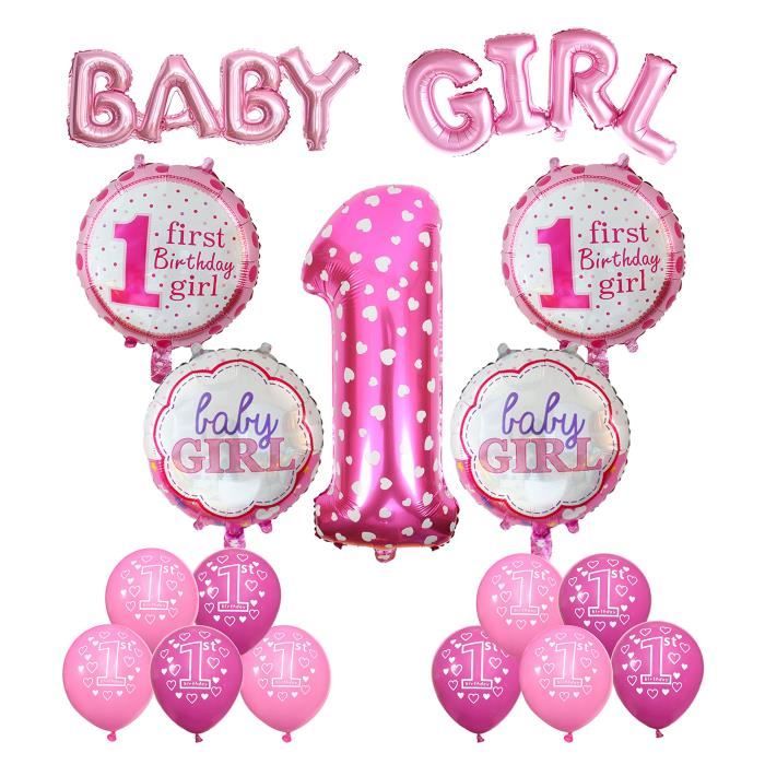 1ere Decoration D Anniversaire Ballon Gonflable A L Helium Ballons Bebe Filles 1ere Fete D Anniversaire Ballon A Air 2uehl0 Cdiscount Maison