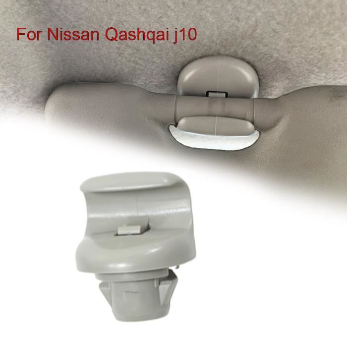 Pince de Support de pare-soleil pour Nissan Qashqai j10 Dualis, 1 pièce, Pour voiture de 2007, 2008, 2009, 20