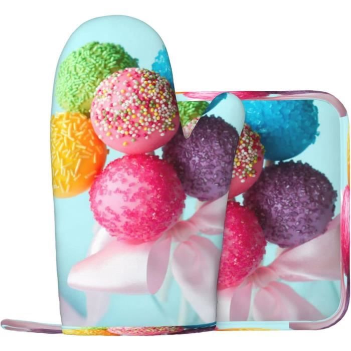 Ensemble Gants De Cuisine Et Maniques Résistants à La Chaleur Jusqu'à 500°C – Antidérapants Avec Poignée Texturée, Idéal Barbecue, Four, Pâtisserie – 2 Gants + 2 Maniques