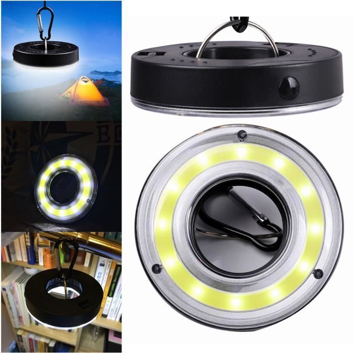 LED solaire camping lanterne 12 LED 2 fonctions 15//50lm Camping Lampe Lanterne Lampe
