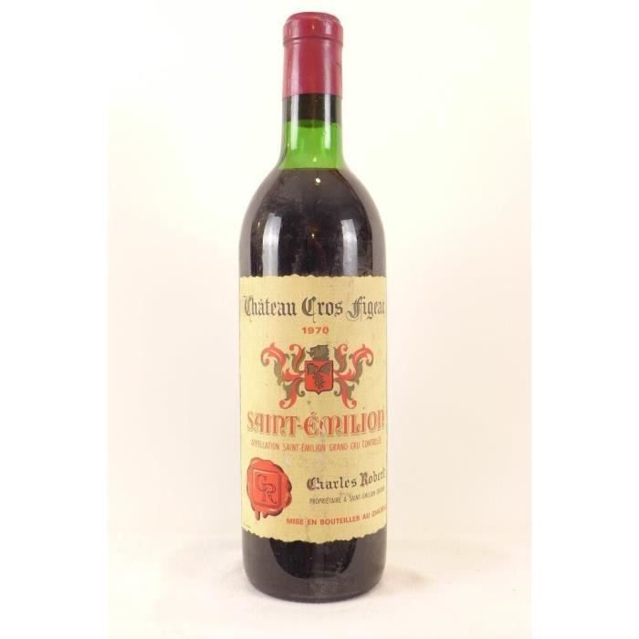 Saint-émilion château cros figeac grand cru rouge 1970 - bordeaux - La ...