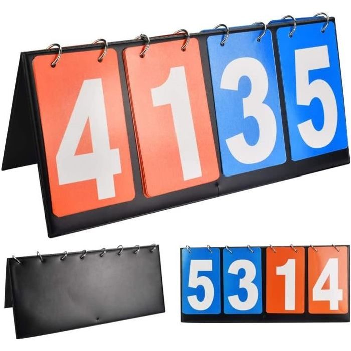Tableau De Bord Sportif Manuel – 2, 3 Ou 4 Chiffres – Pour Basket, Tennis De Table, Foot…