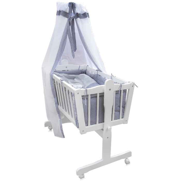 Berceau Bebe Enfants Ciel Lit Lit D Appoint Berceau 9 Pieces Accessoires Blanc Gris Cdiscount Puericulture Eveil Bebe