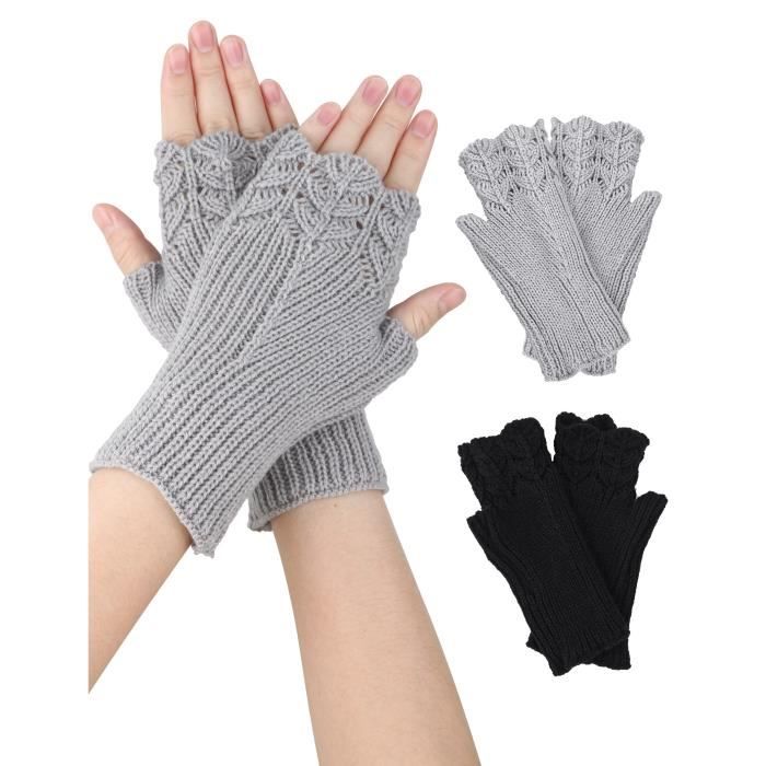 Gants D'hiver À Nœud Papillon Pour Femmes Mitaines En Velours Élégantes Pour