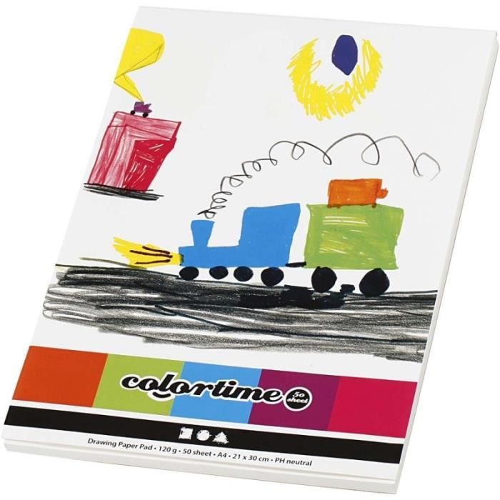 Bloc Papier Bristol Clairefontaine - 20 Feuilles A4 205g/m², Extra Lisse, Pour Dessin Technique