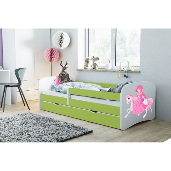 Kocot Kids Lit princesse vert Babydreams sur un cheval avec un tiroir sans matelas 140/70 - 5903282040274 Kocot Kids Lit princesse vert Babydreams sur un cheval avec un tiroir sans matelas 140/70 - 5903282040274