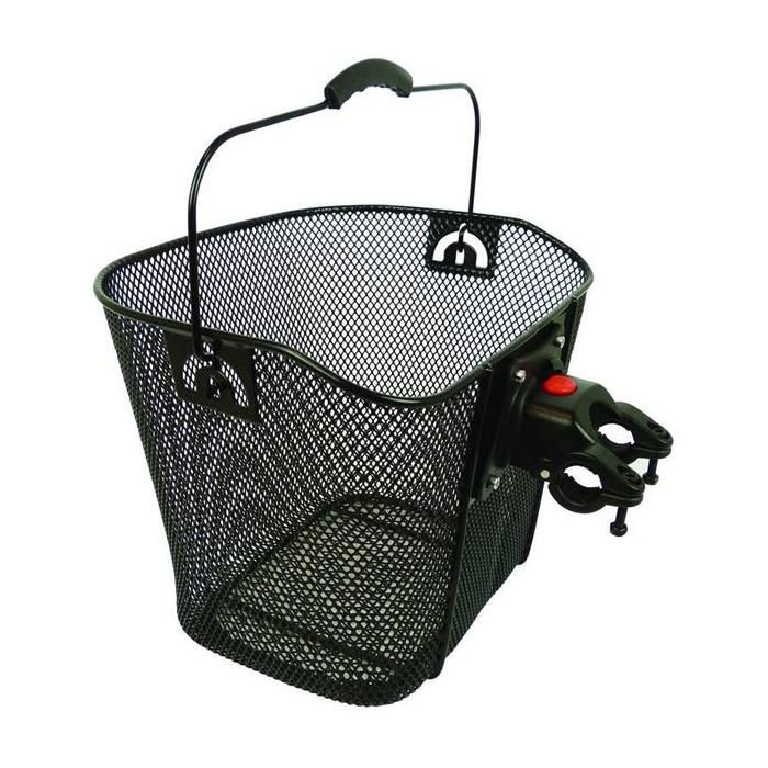 Panier de vélo - Dresco - 13 litres - Acier noir