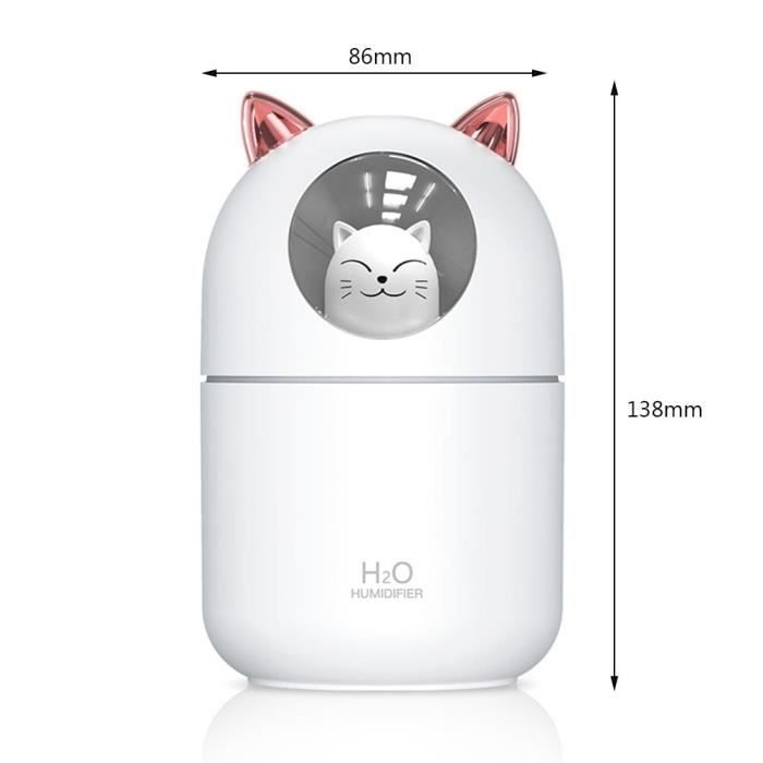 Diffuseur,Grand diffuseur avec humidificateur d'air de 420ml, avec veilleuse, brume fraîche pour