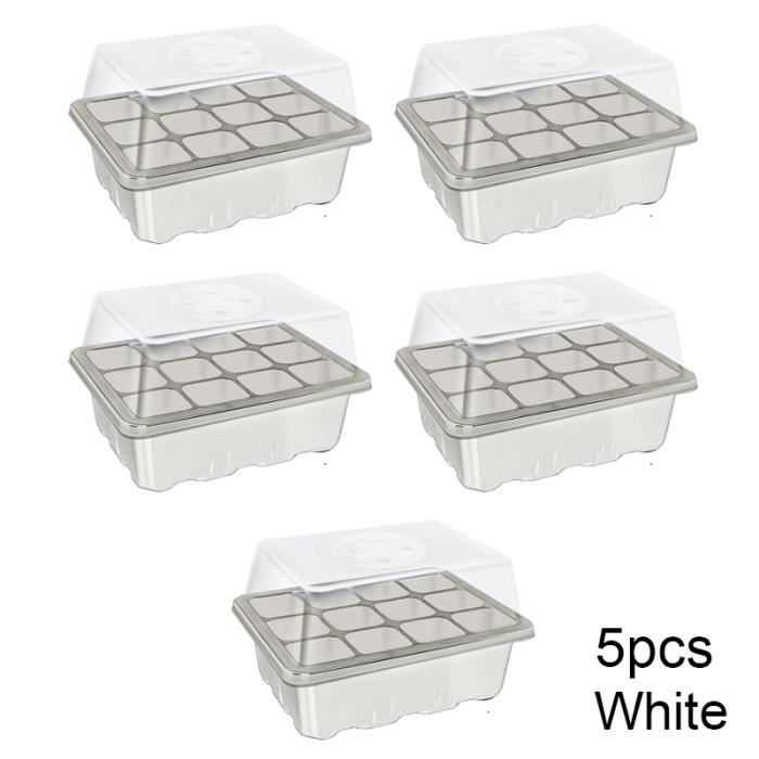 Mini Serre Pour Semis Xionghonglong - 3 Plateaux 39 Trous Avec Couvercle Et Accessoires