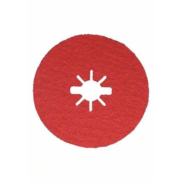 Bosch Disques en fibre X LOCK 125 mm G 36 trou en étoile R780 Best for Metal+Inox 2608619183 - vue 2