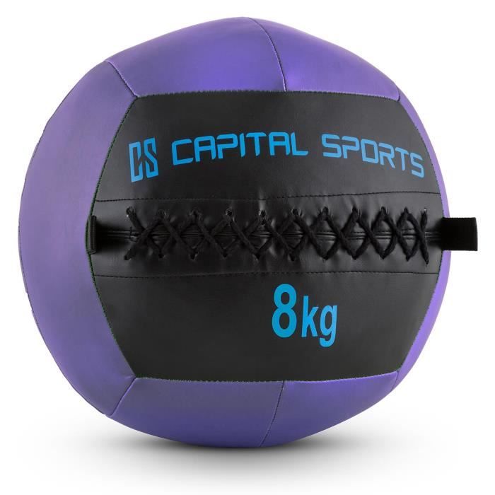 Médecine-ball TKO Fitness 10 Lb (4,5 Kg) - Noir, Vinyle - Parfait Pour Crossfit - Occasion