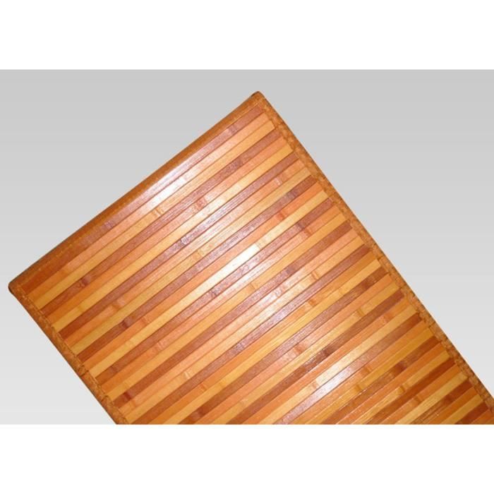 Tapis Chemin De Cuisine Bambou Dégradé Antidérapant - Résistant Taches, 50 Cm Largeur, Plusieurs Longueurs