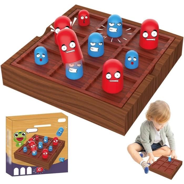 HONGECB Gioco Del Tris “Grande Mangia Piccolo” – In ABS Colorato, Gioco Da Tavolo Educativo Per Famiglie, Bambini E Adulti