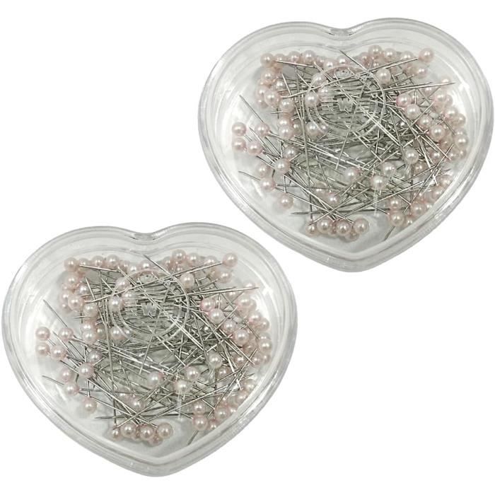 2 X 132 Boîtes À Broches, Épingles À Tête Ronde, Épingles À Tête De Boule Colorée, Épingles À