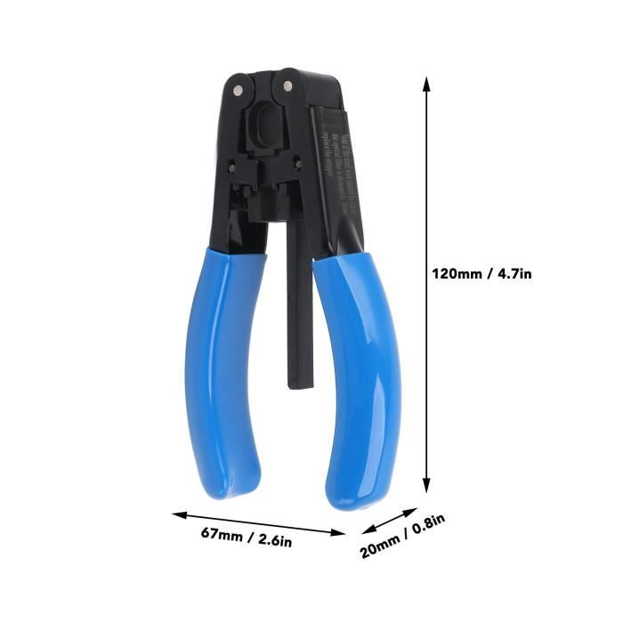 Pince à Dénuder S&R - Câbles 10-20 AWG, RG6/RG59, Basse Tension - Outil Électricien