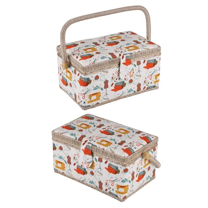 Panier En Paille Tissé Avec Couvercle – Beige, Effet Bois – Éco+, Rangement Déco