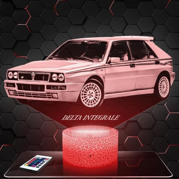 Lampe D'Ambiance Led Moderne Voiture Delta Hf Integrale L, Idée Cadeau