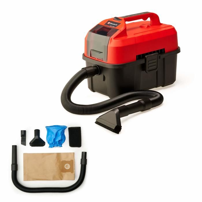 Aspirateur Eau et Poussières Einhell TE-VC 18/10 Li-Solo – 10 L, 90W, Sans Fil
