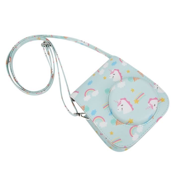 Pochette Rigide Pour Appareil Photo Instantané Enfant - Compatible ASTGMI/CalineGam/TIATUA/HiMont, Violet