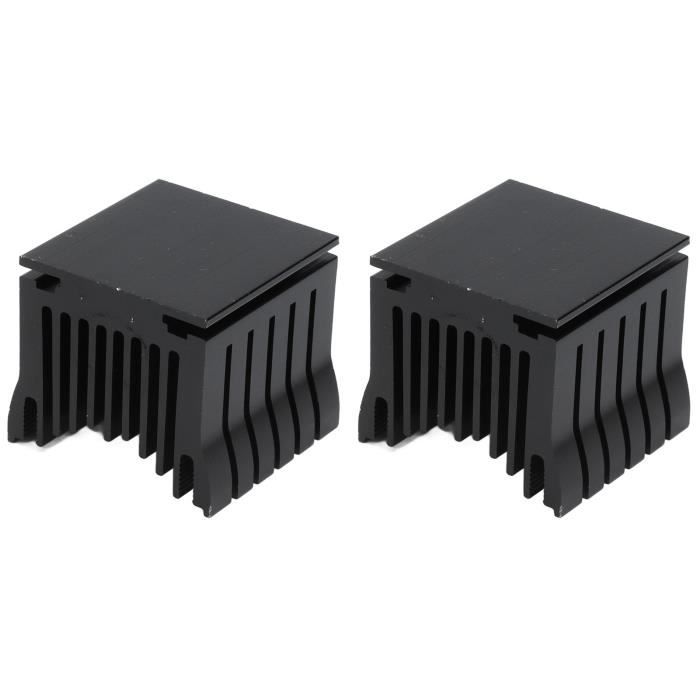 XYWHPGV Dissipateur thermique à encoche à ligne parallèle pour puce MOS GPU IC argent 50 x 50 x 13 mm(01d9b 89105 ca1cb 6bd0f 930e7 f5125