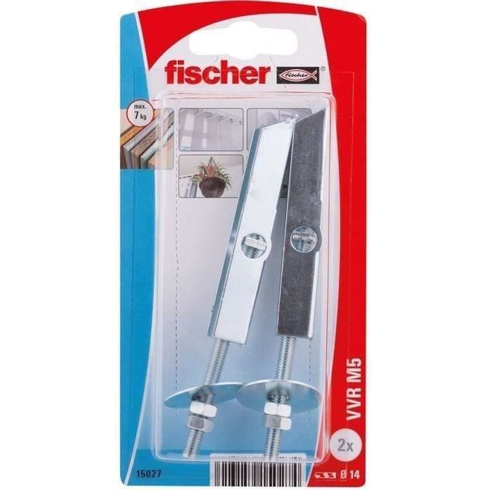 Cheville à ressort VVR M5 FISCHER 100 mm Métal Pour panneaux légers Vendu à 'unité