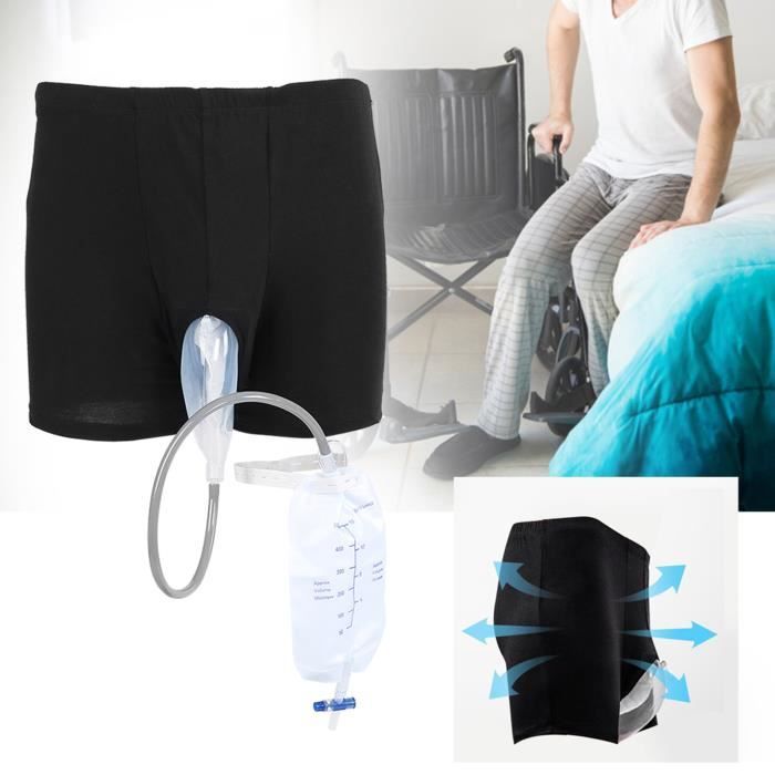 Pantalon portable pour incontinence avec sac d'urine pour hommes