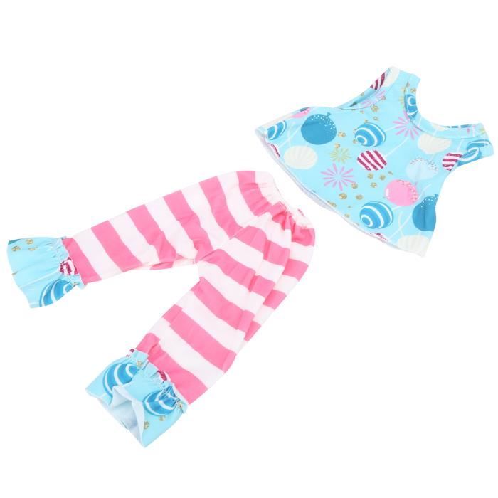Vêtements de Poupée pour Poupée de 14-18 Pouces Vêtements de Poupée Ensembles pour Poupée de 35-45 cm Vêtements de Poupée Mignons Robe Chapeau Déguisement Mode Accessoires de Vêtements de Poupée