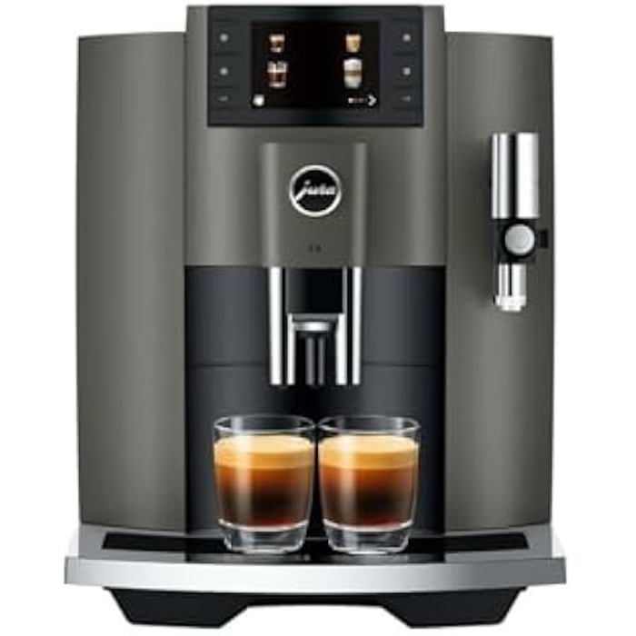 Machine à Café Automatique Avec Broyeur à Grain E6 Piano White EC 289805 1