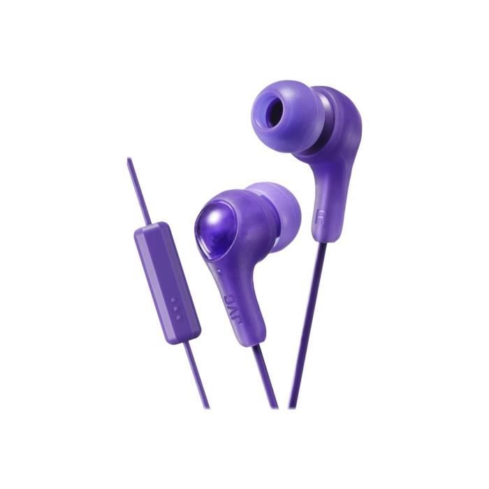 JVC HA FX7M Gumy PLUS Écouteurs avec micro intra auriculaire isolation acoustique