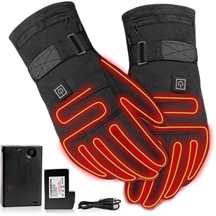Gants Chauffants électriques Imperméables Pour Moto, Vélo Et Ski - Coton Hiver Extérieur